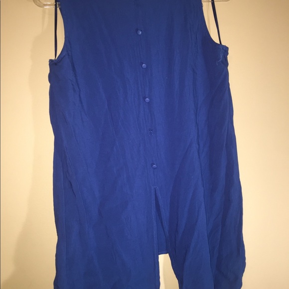 🛍☀️Versona Flowy Blue Hi-Lo Tunic Beach Top☀️ - Picture 6 of 6